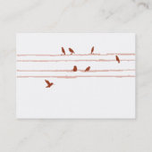 Carte De Visite Oiseaux rouges - potelés (Dos)