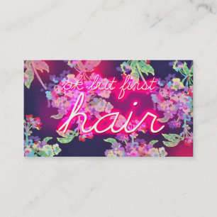 Carte De Visite Ok au néon mais cheveux de la lueur 311