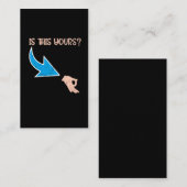 Carte De Visite Ok Hand Prank Mème Comedian Circle Game (Devant / Derrière)