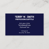 Carte De Visite Old Boat Business Card (Dos)