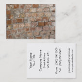 Carte De Visite Old Brick (Devant / Derrière)