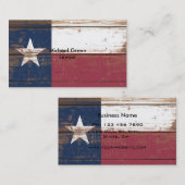 Carte De Visite Old Wooden Texas (Devant / Derrière)