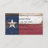 Carte De Visite Old Wooden Texas (Dos)