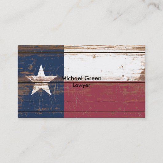 Carte De Visite Old Wooden Texas (Devant)