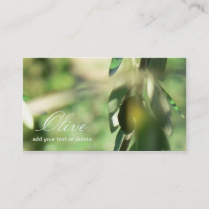 Carte de visite olive