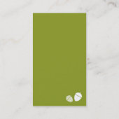 Carte de visite olive d'écureuil (Dos)