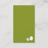 Carte de visite olive d'oiseau (Dos)