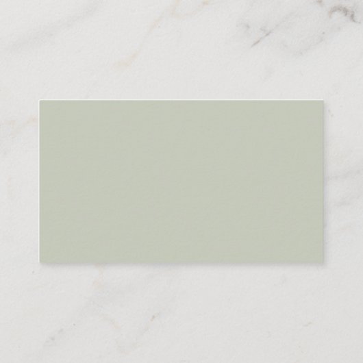 Carte De Visite Olive Green Basic Professionnel (Dos)