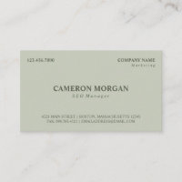 Olive Green Basic Professionnel
