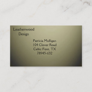Carte de visite Olive Green Design
