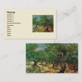 Carte De Visite Olive Grove par Vincent van Gogh (Devant / Derrière)