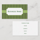 Carte de visite Olive rétro (Devant / Derrière)