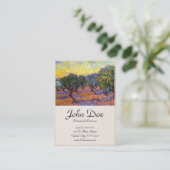 Carte De Visite Oliviers, ciel orange Van Gogh Vincent (Debout devant)