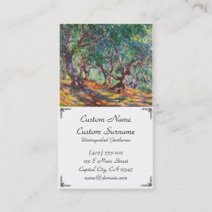 Carte De Visite Oliviers en Bordighera, Claude Monet 1884