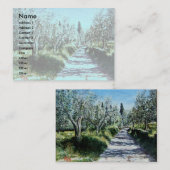 Carte De Visite OLIVIERS EN RIMAGGIO / Paysage toscan (Devant / Derrière)