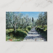 Carte De Visite OLIVIERS EN RIMAGGIO / Paysage toscan (Dos)