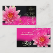 Carte de visite om eau de rose lys + tourbillons p (Devant / Derrière)