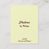 Carte De Visite Ombre ATC (Dos)