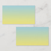 Carte De Visite Ombre bleu et jaune (Devant / Derrière)