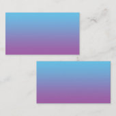 Carte De Visite Ombre bleu et pourpre (Devant / Derrière)