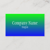 Carte De Visite Ombre bleu vert (Devant)