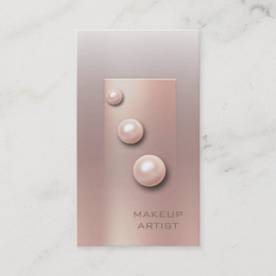 Carte De Visite Ombre chic perle de rose moderne luxe moderne
