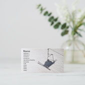 Carte De Visite Ombre de skieurs (Debout devant)