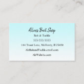 Carte De Visite Ombre dégradé Bleu Simple Facile (Devant)