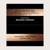 Carte De Visite Ombré d'or, double fidélité moderne (Extérieur déplié)