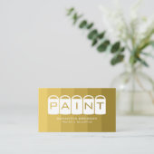 Carte De Visite Ombre d'or, Paint Buckets, Peintre & Décorateur (Debout devant)