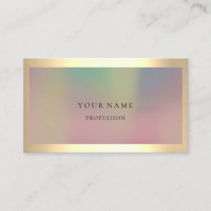 Carte De Visite Ombre encadrée Simply Professional Gold Minimal