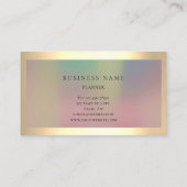 Carte De Visite Ombre encadrée Simply Professional Gold Minimal (Dos)