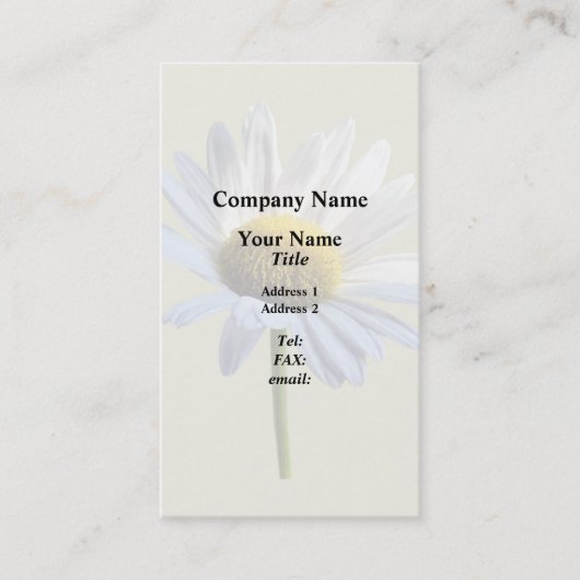 Carte De Visite Ombre et lumière margueuse (Devant)