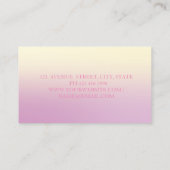 Carte De Visite Ombre géométrique moderne (Dos)