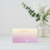 Carte De Visite Ombre géométrique moderne (Debout devant)