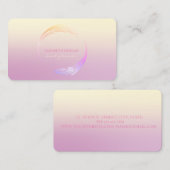 Carte De Visite Ombre géométrique moderne (Devant / Derrière)