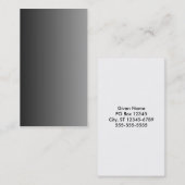 Carte De Visite Ombre gris (Devant / Derrière)