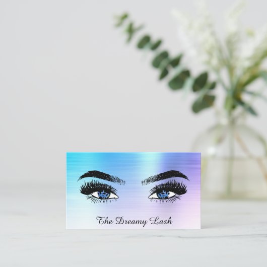 Carte De Visite *~* OMBRE Lashes QR Brows Extensions parties scint (Debout devant)