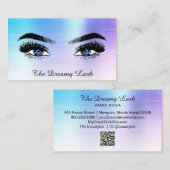 Carte De Visite *~* OMBRE Lashes QR Brows Extensions parties scint (Devant / Derrière)