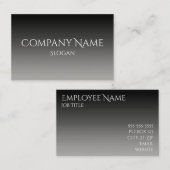 Carte De Visite Ombre Noir Gris (Devant / Derrière)