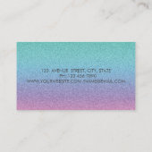 Carte De Visite Ombre Parties scintillant moderne, Confetti Or, Br (Dos)