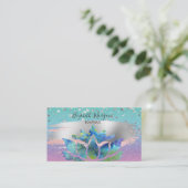 Carte De Visite Ombre Parties scintillant moderne, Confetti Or, Lo (Debout devant)