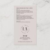 Carte De Visite Ombré Poudre Brosse Après-soins Crème moderne et b (Dos)