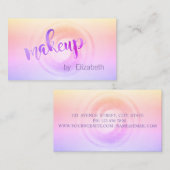 Carte De Visite Ombre professionnel moderne, Artiste maquillage (Devant / Derrière)