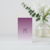 Carte De Visite ombre violet - moderne   (Debout devant)