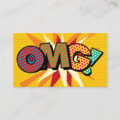 Carte De Visite OMG Fun Retro Comic Book (Devant)