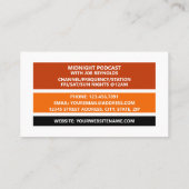 Carte De Visite On Air - Podcaster Photo - Retro Podcaster (Dos)