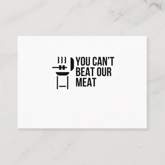 CARTE DE VISITE ON NE BAT PAS NOTRE VIANDE (Devant)