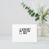 CARTE DE VISITE ON NE BAT PAS NOTRE VIANDE (Debout devant)