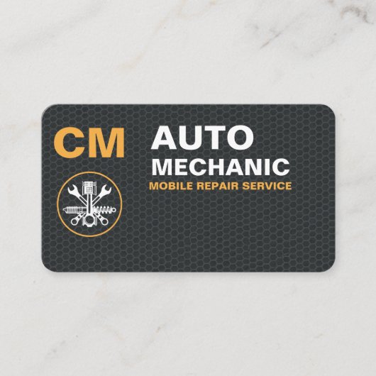Carte De Visite On-Site Mobile Car Repair Mechanic Contact (Devant)